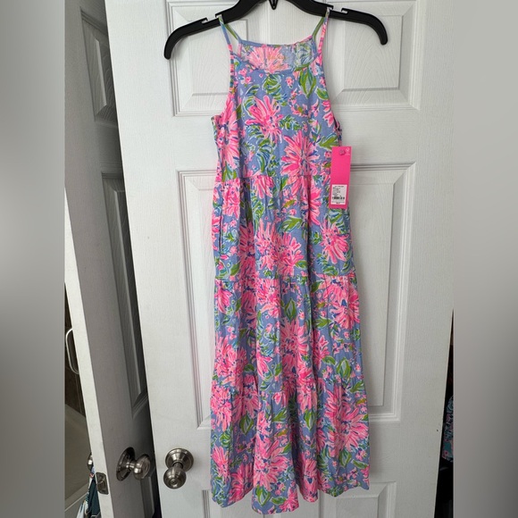 💕🆕Lilly Pulitzer Girls Harleigh Maxi Dress, Medium💕 - Picture 1 of 7